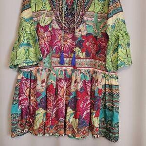 Camilla Multicolor Embellished Tunic